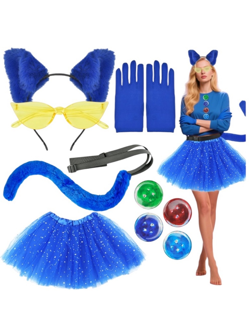 “Pete” the Cat Costume Set